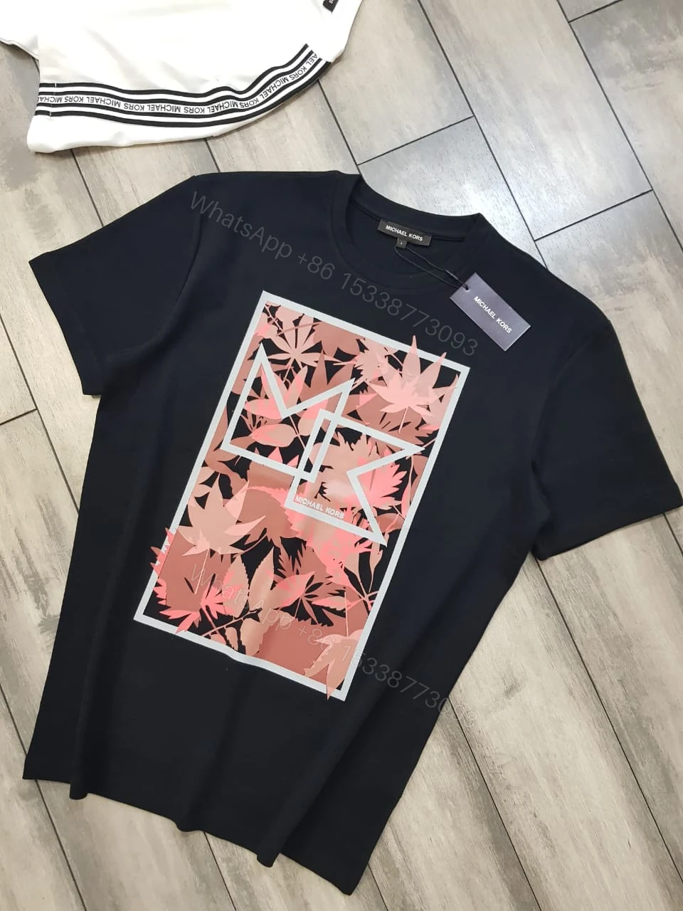 View 3 of FIRST COPY MICHAEL KORS IMPORTED ROUND NECK SUMMER T-SHIRT