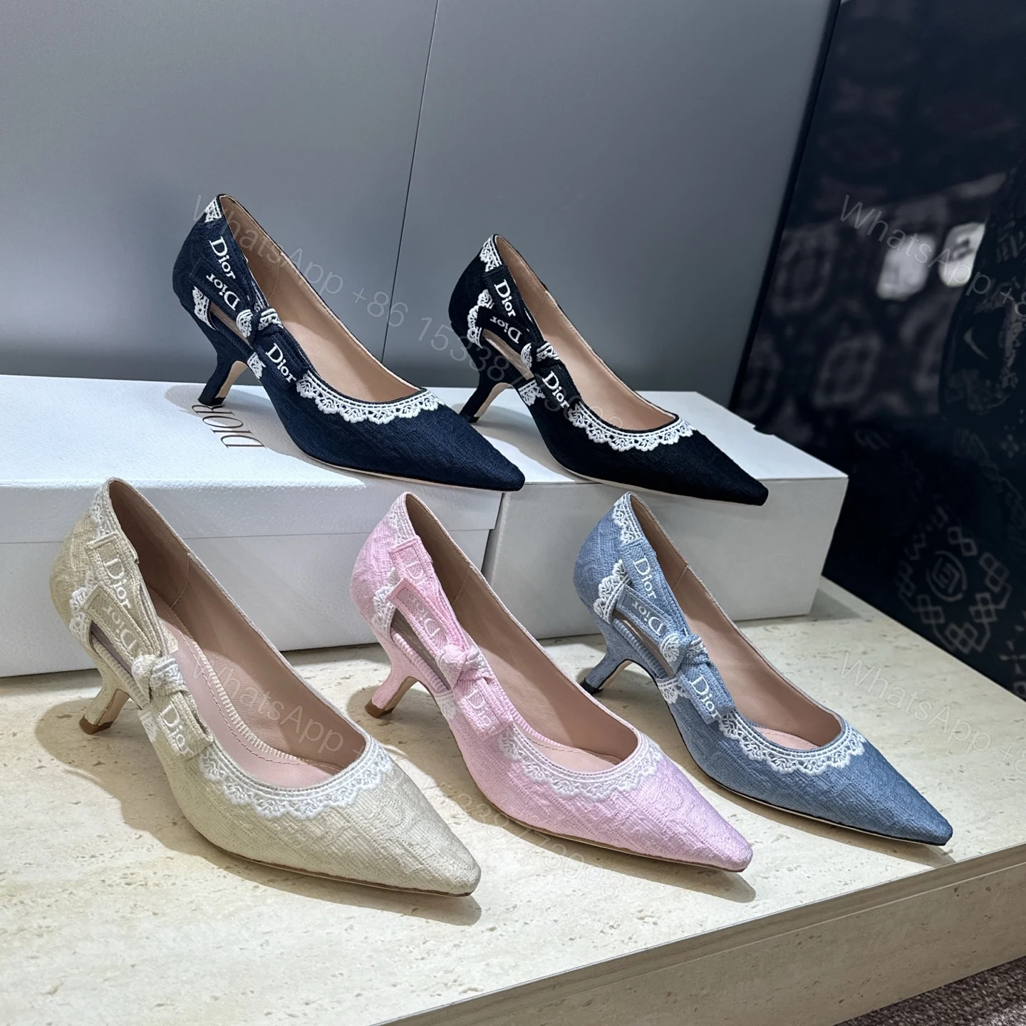 View 4 of Dior J’Adior slingback pumps Blue