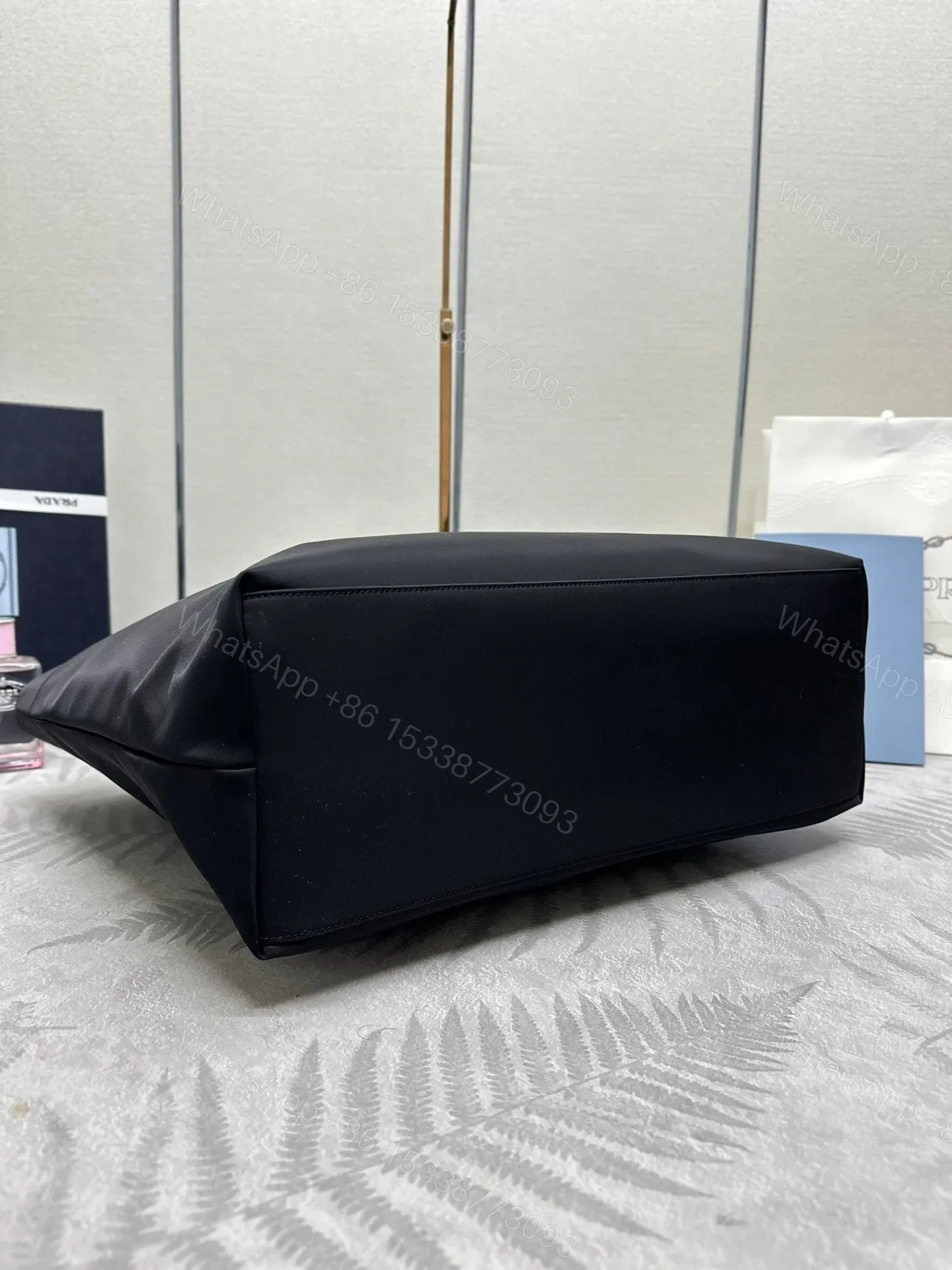 View 2 of MEDIUM SHOPPING BAG 40 IN BLACK RE-NYLON FABRIC