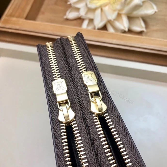 View 5 of Louis Vuitton Clemence Wallet Damier Ebene Canvas