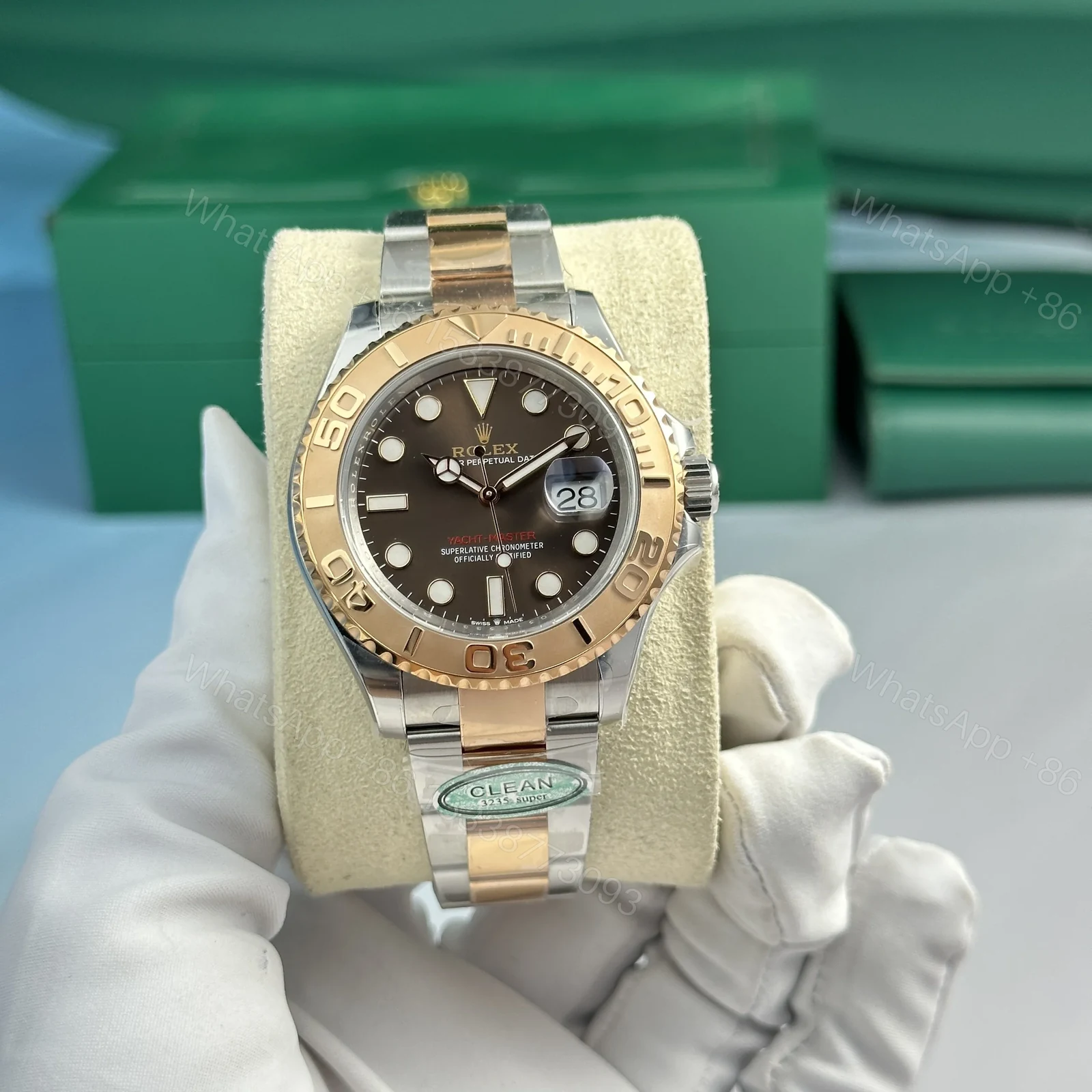 View 5 of Replica Rolex Yacht-Master Chocolate Dial 126621