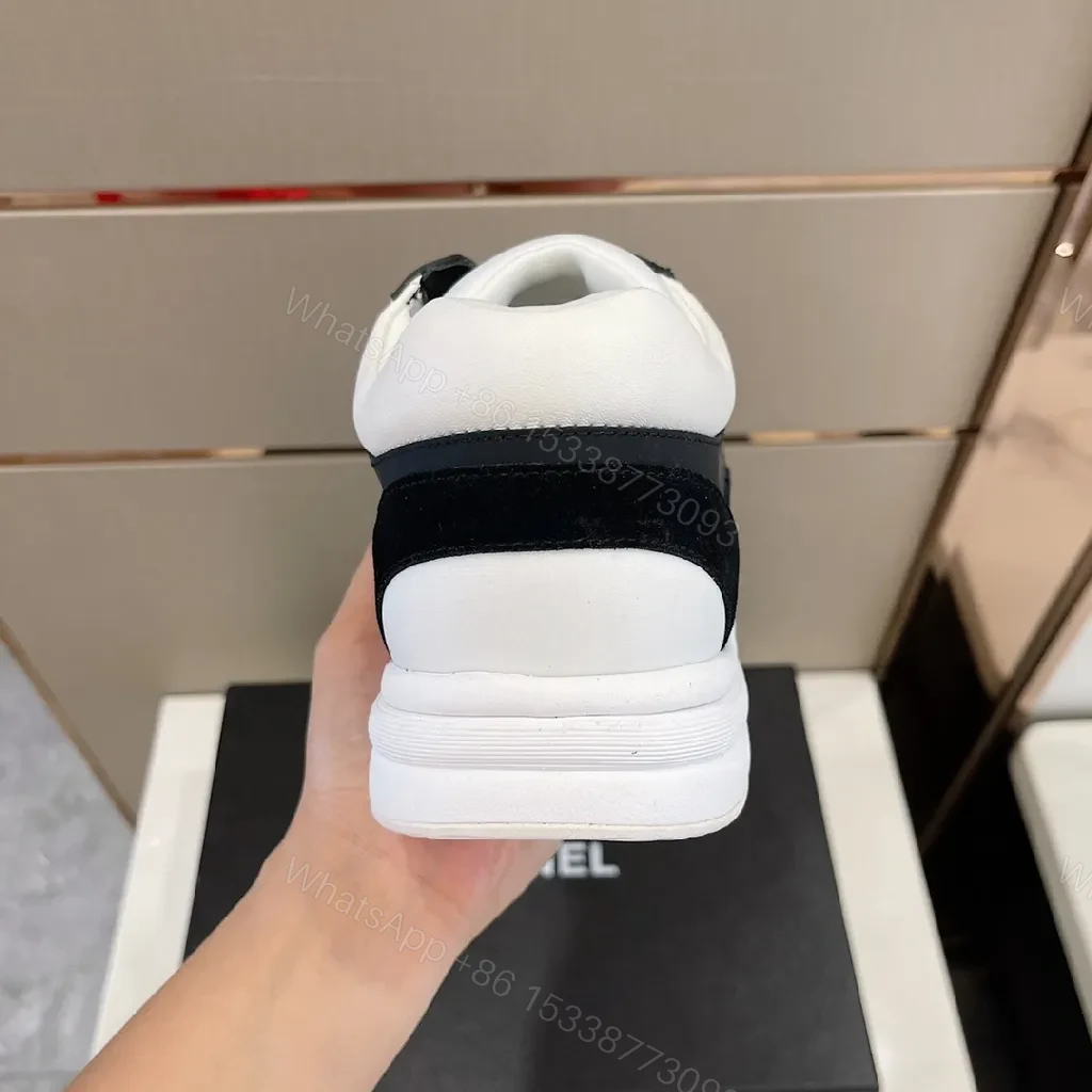 View 8 of Bold Contrast Sneaker: Black & White Luxe High-Top