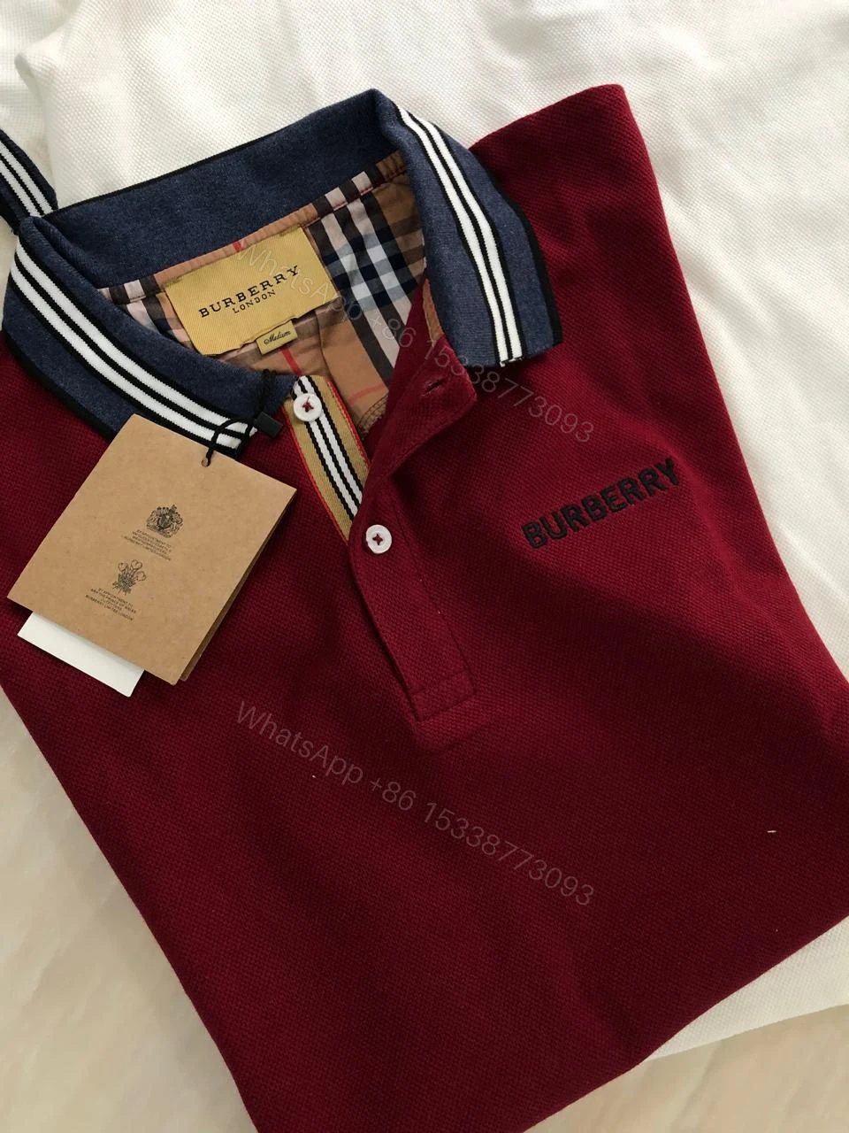 View 11 of FIRST COPY BURBERRY VERY PREMIUM COTTON LYCRA POLOS T-SHIRT