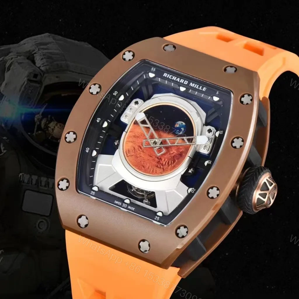 View 5 of Richard Mille RM52-05 Pharrell Williams Mars Mission Orange Strap Tourbillon Watch RM52-05-ORANGE