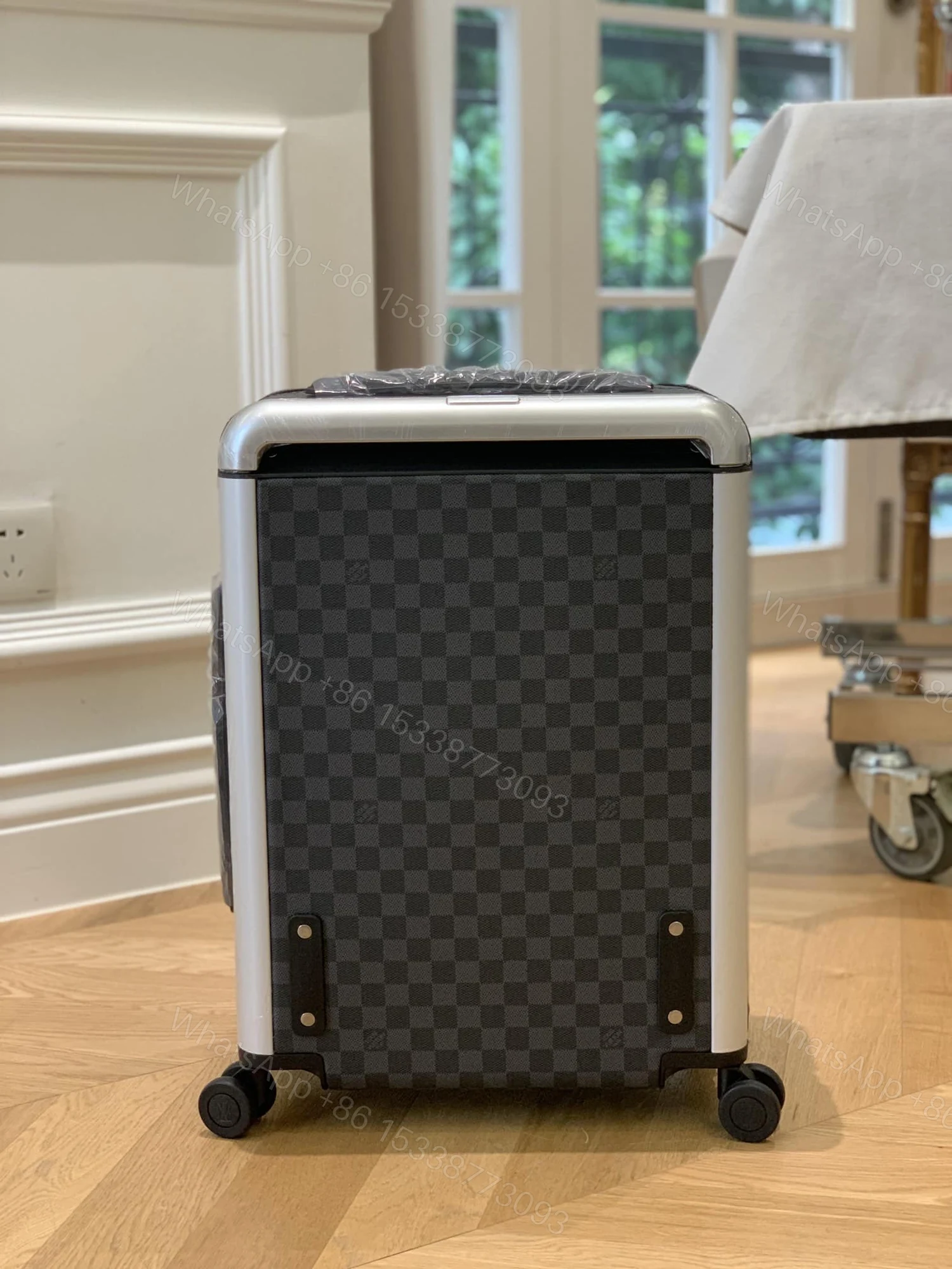 View 3 of Louis Vuitton Horizon 55 Suitcase Damier Graphite Canvas Black 55Cm N23209