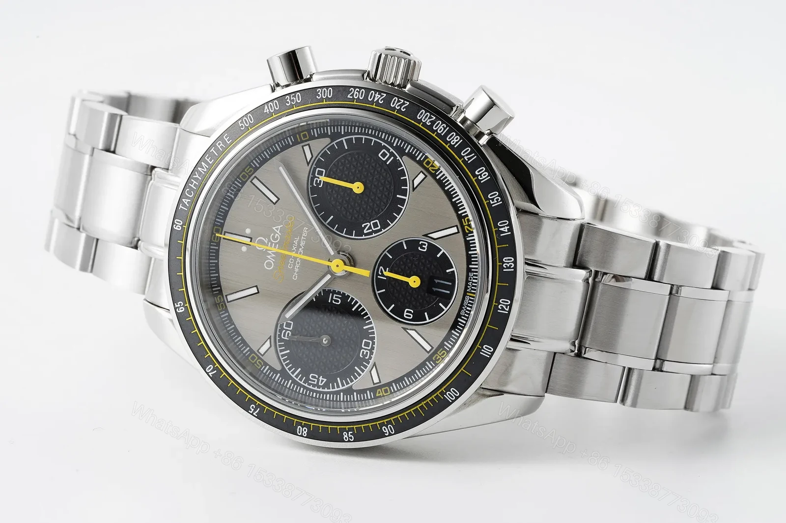 View 4 of Omega Speedmaster Professional 326.32.40.50.06.001 Multifunction Chronograph Watch Silver Dial with Black Subdials Stainless Steel Bracelet