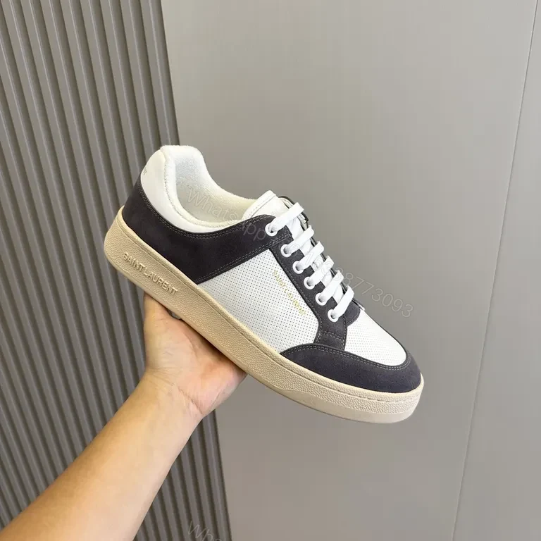 White Mesh Navy Suede Sneaker â€“ Luxury City-Style Comfort — view 1