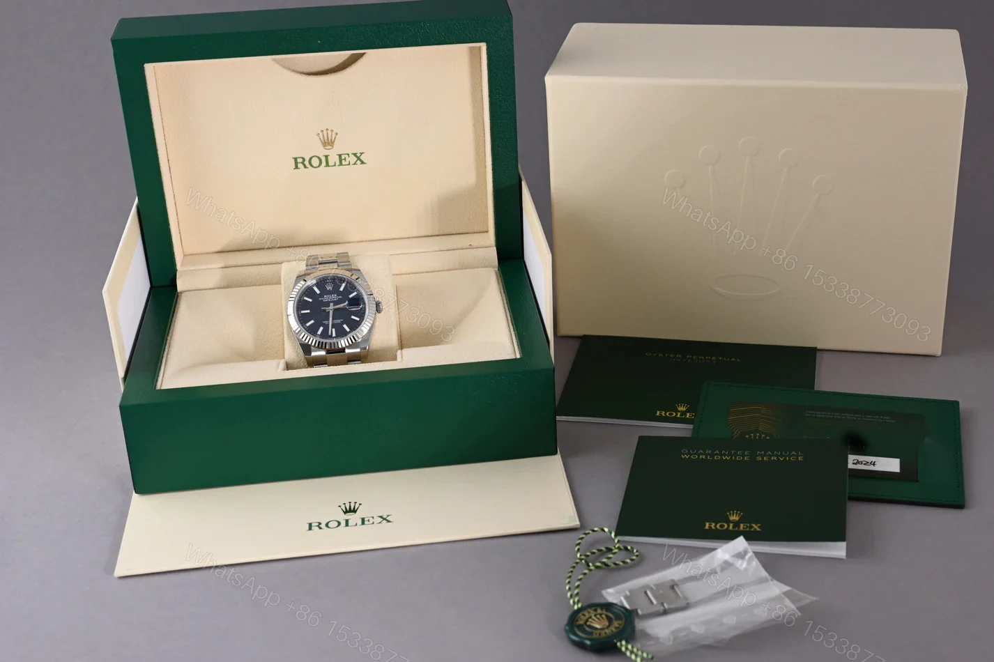 View 3 of Replica Rolex Datejust Blue Dial 126334 Oyster 41 mm