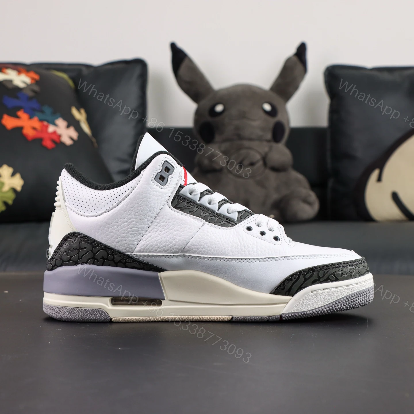 View 2 of Jordan 3 Retro Cement Grey