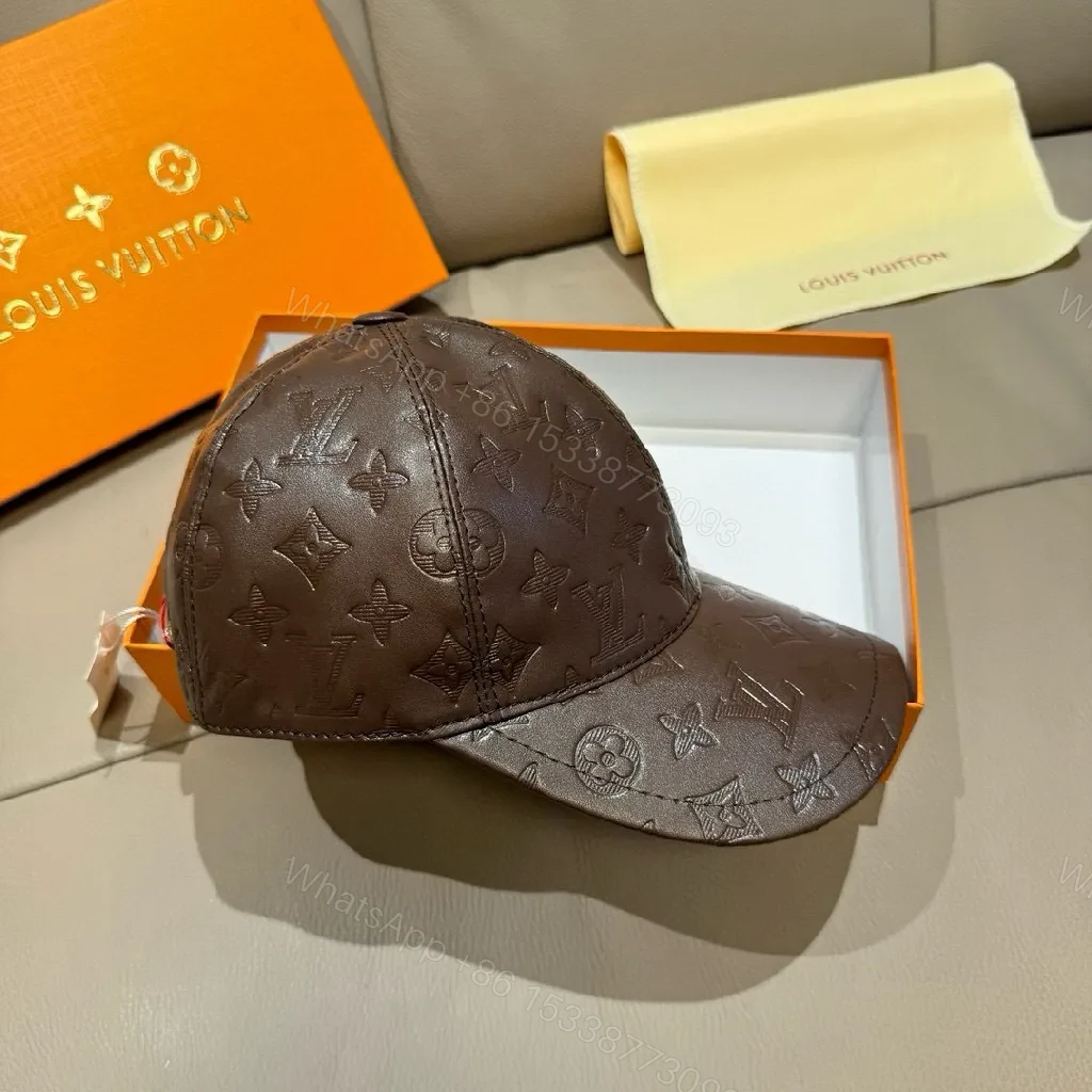 View 7 of Monogram Leather Ridge Cap: Subtle Elevation Cap