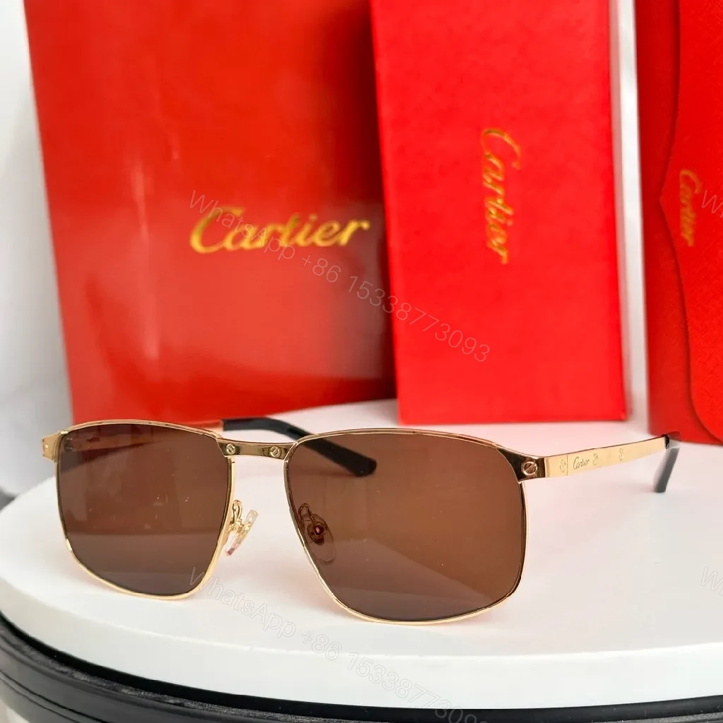 Gold-Tone Metal Aviator Sunglasses - Timeless Luxury Comfort — view 1
