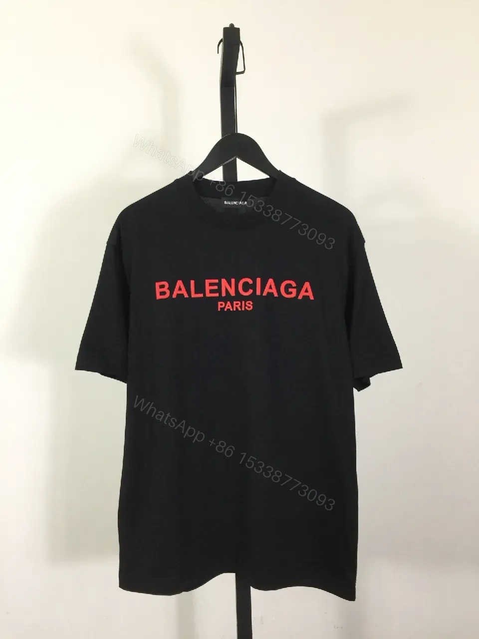 Black Cotton Tee — Elevated Streetwear Logo Tee — view 1
