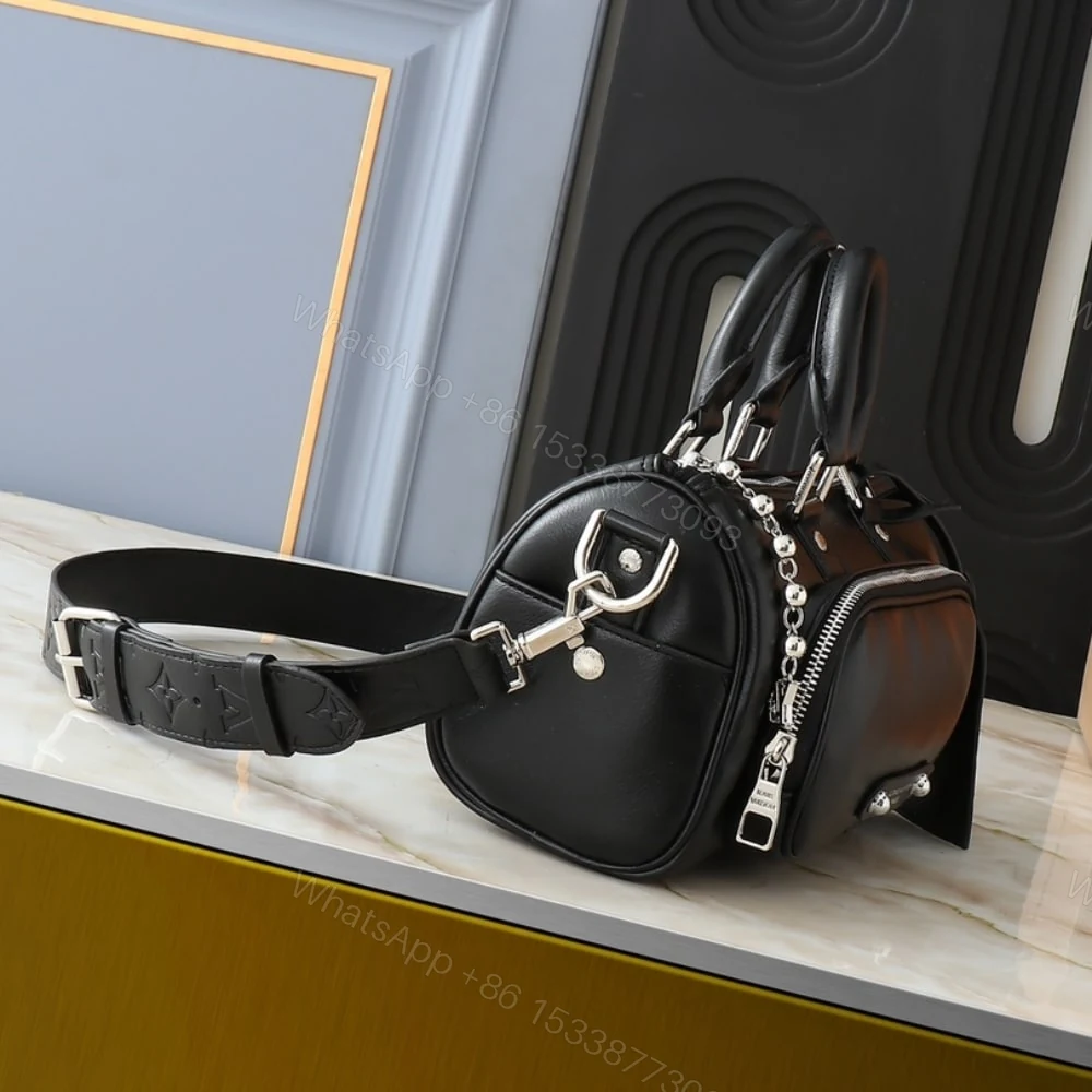 View 3 of Louis Vuitton Keepall Cargo Bandouliere 25 Black 25Cm M13988