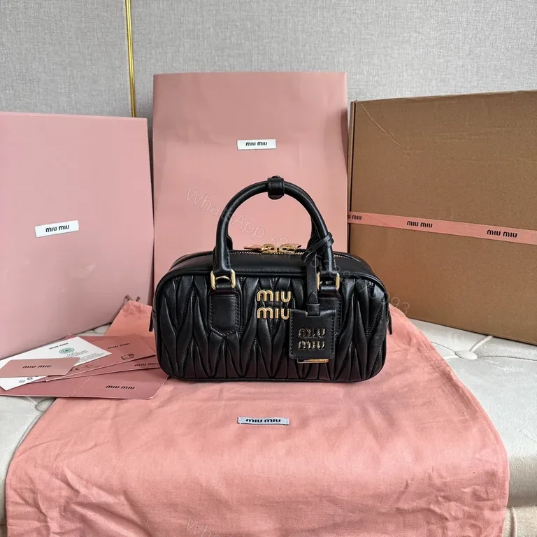 Structured Quilted Leather Mini Satchel — view 1
