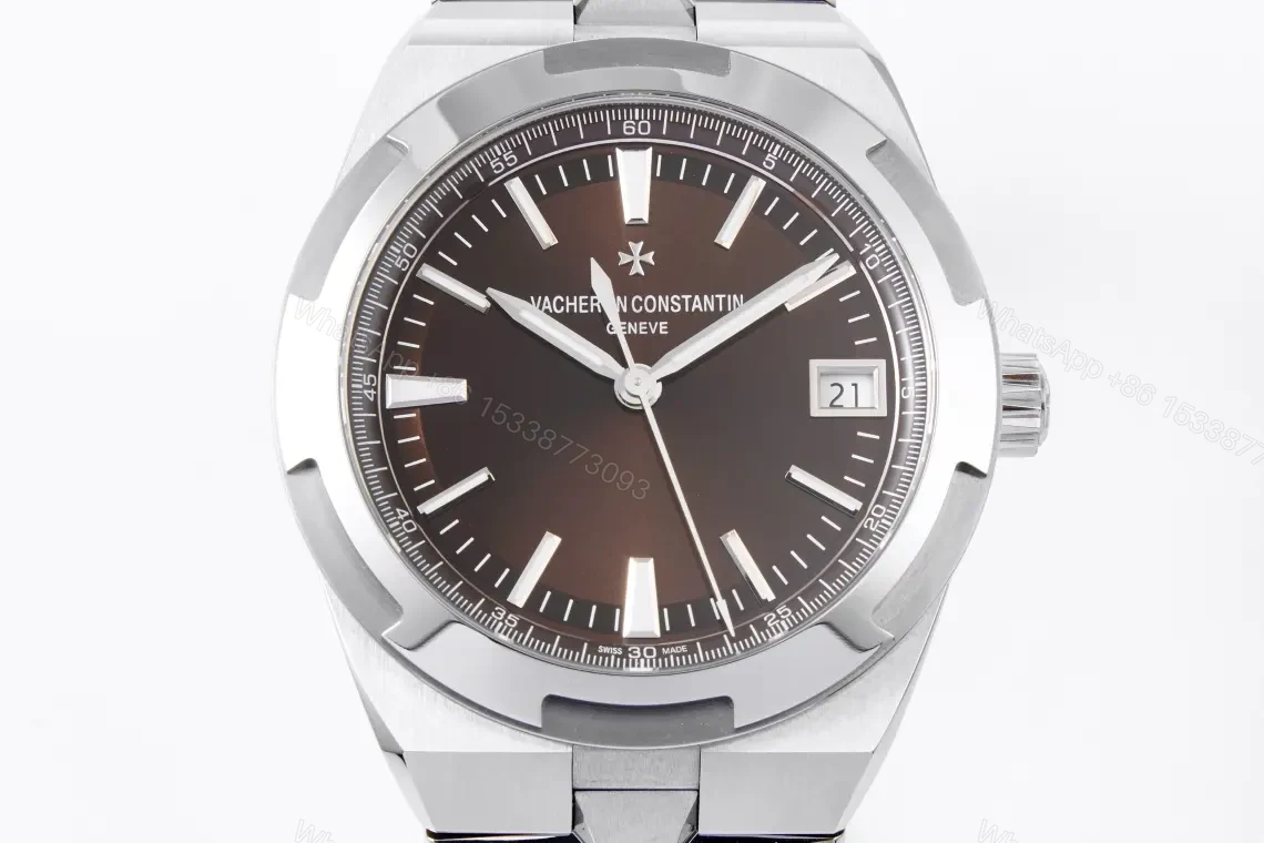 View 2 of JJ Factory Vacheron Constantin Overseas 4500V Series Stainless Steel Watch – Brown Dial, Automatic Movement, 41mm