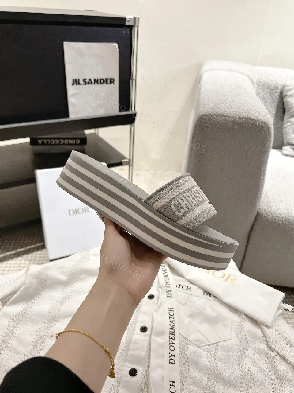 View 8 of Patterned Luxury Slides: Effortless Chic, High-End Comfort