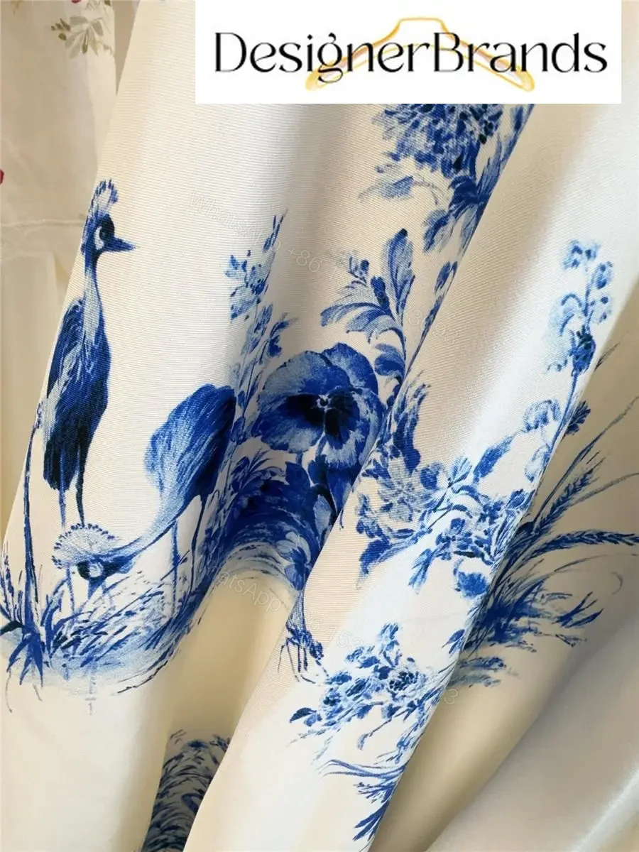 View 10 of Dior Toile de Jouy Floral Garden Mid-Length Belted Dress