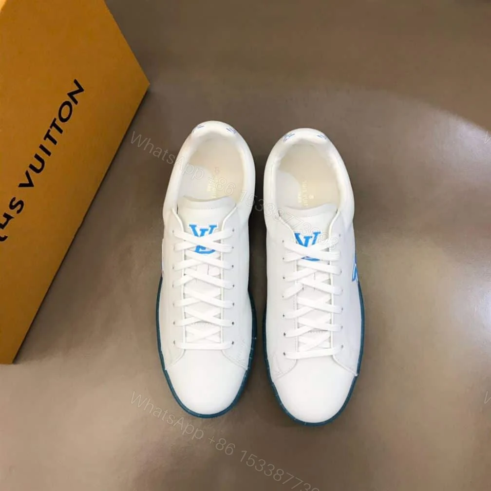 View 3 of Louis Vuitton Luxembourg Samothrace Trainers In Marine – LSVT276