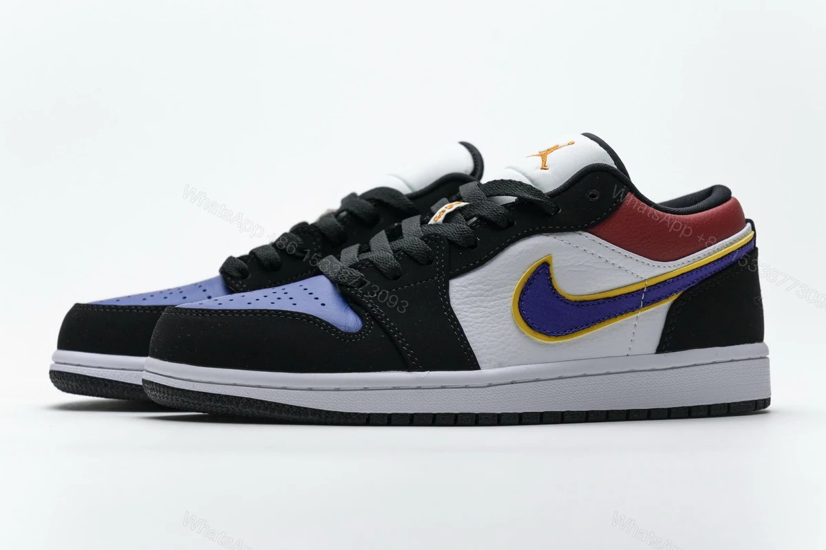 View 10 of Air Jordan 1 Low Lakers Top 3 CJ9216-051