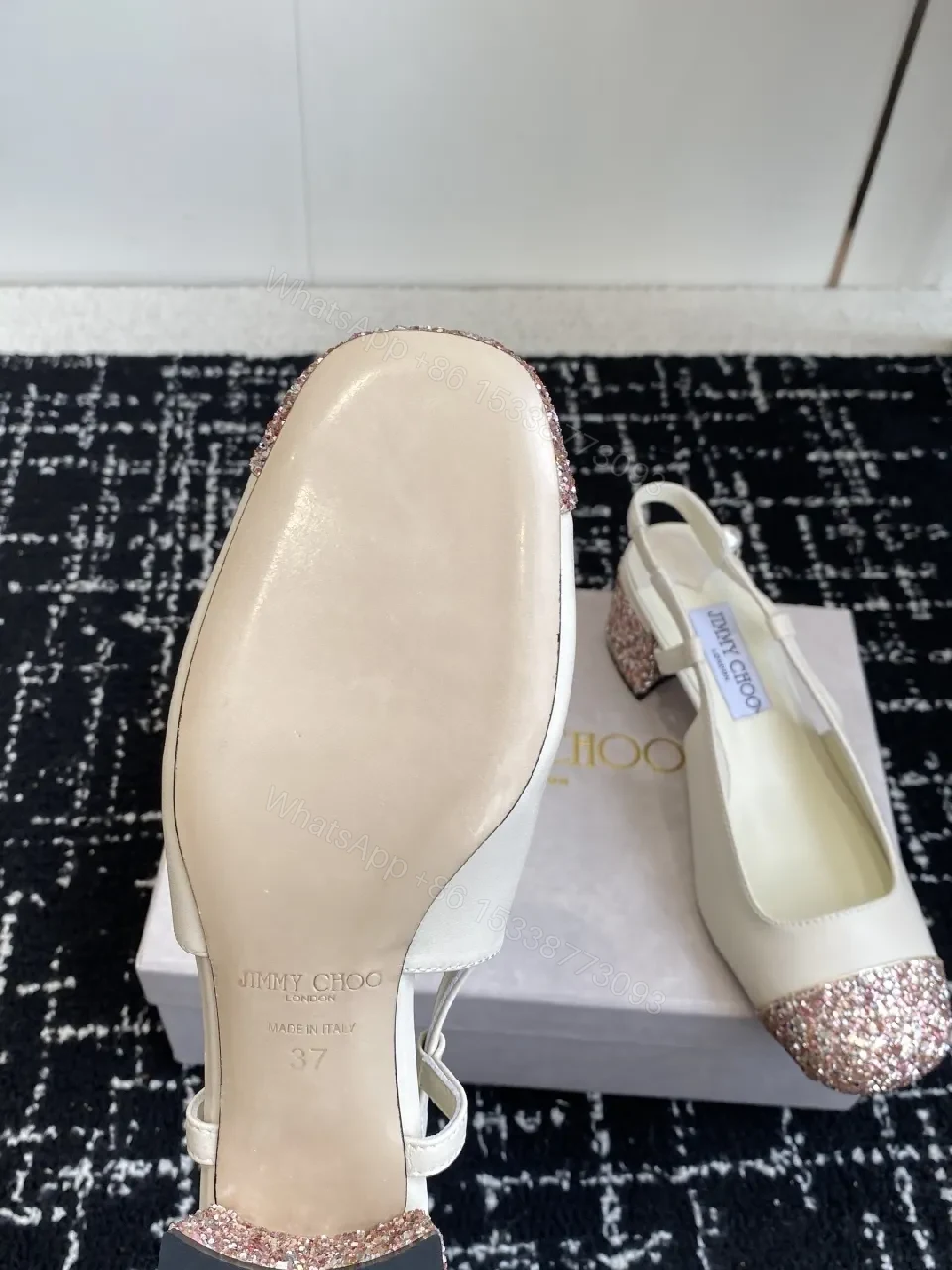 View 7 of Ivory + Glitter Toe + Slingback + All-Day Comfort + Shoes