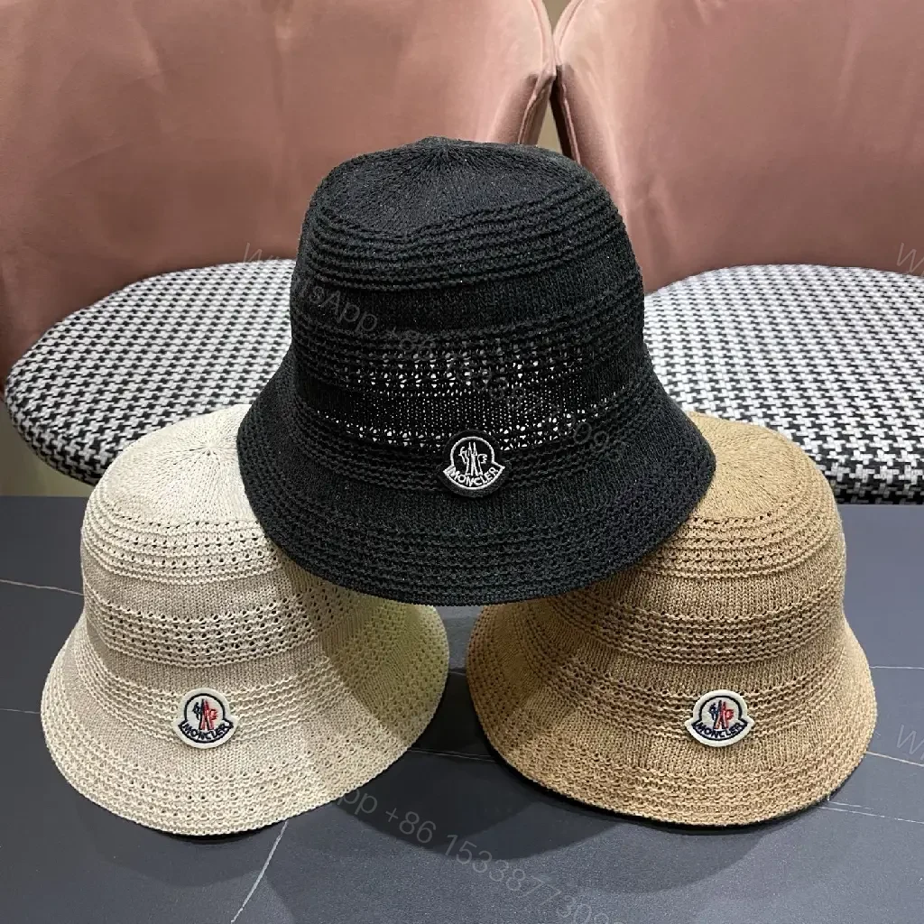 View 9 of Lightweight Straw Bucket Hat with Iconic Emblem