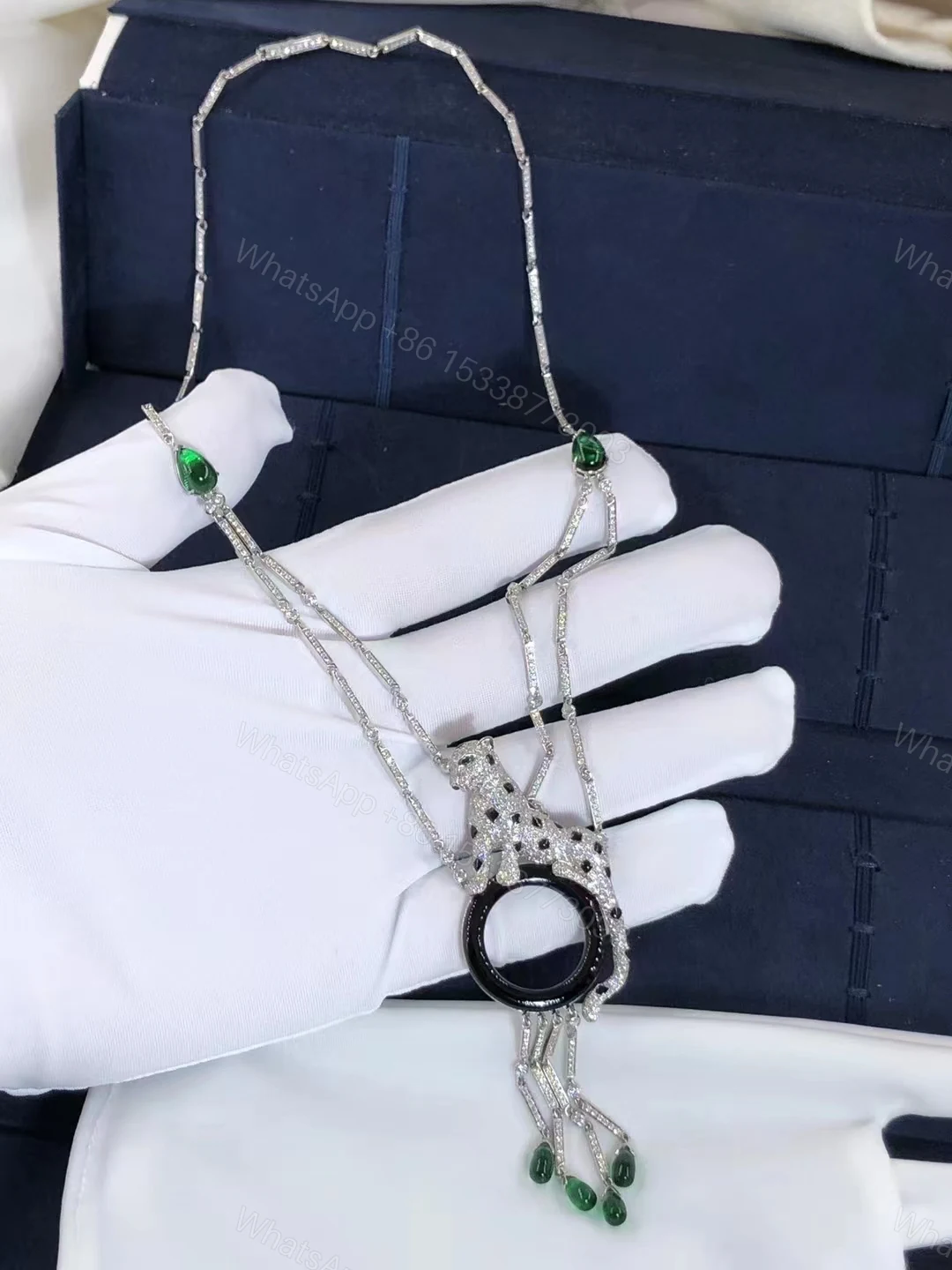 View 2 of Panthère de Cartier necklace, Diamonds