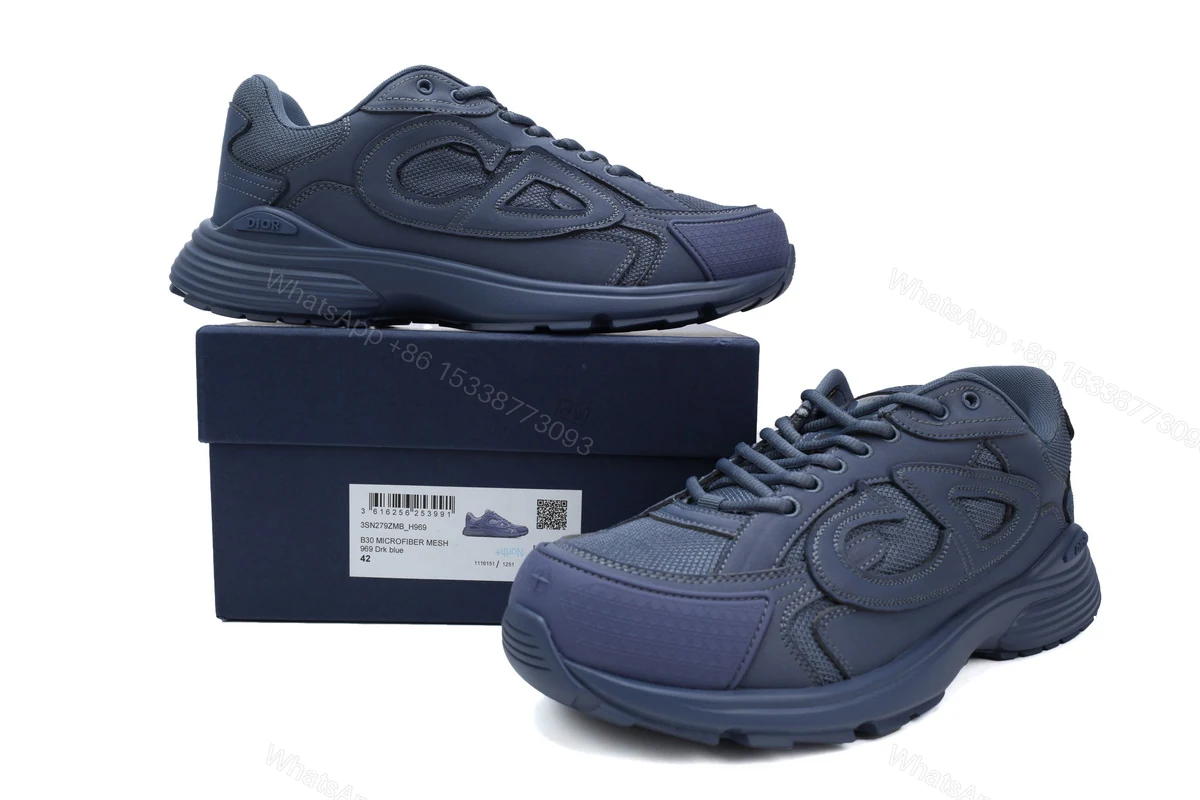 View 2 of Dior B30 Sneakers Dark Blue