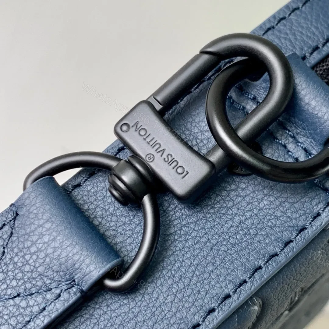 View 6 of LV TRIO MESSENGER 25 IN BLUE MONOGRAM SHADOW CALFSKIN