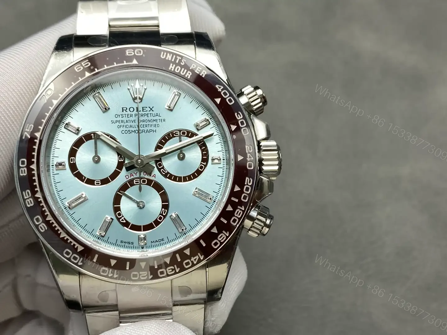 Rolex Cosmograph Daytona VSF Platinum Cerachrom Ice Blue Dial Oyster Bracelet 40mm 126506-0001 — view 1