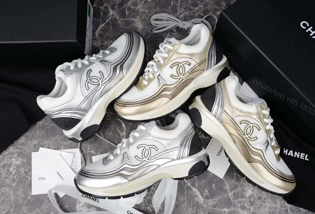 View 9 of Chic Metallic Luxe Sneakers: All-Day Comfort