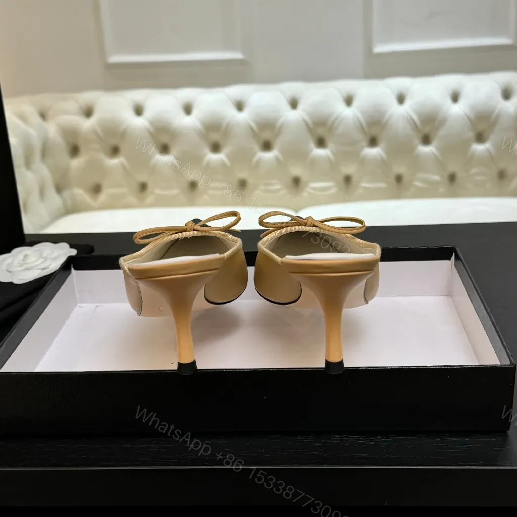 View 5 of Two-Tone Slingback Heels: Luxe Contrast, Comfortable Elegance