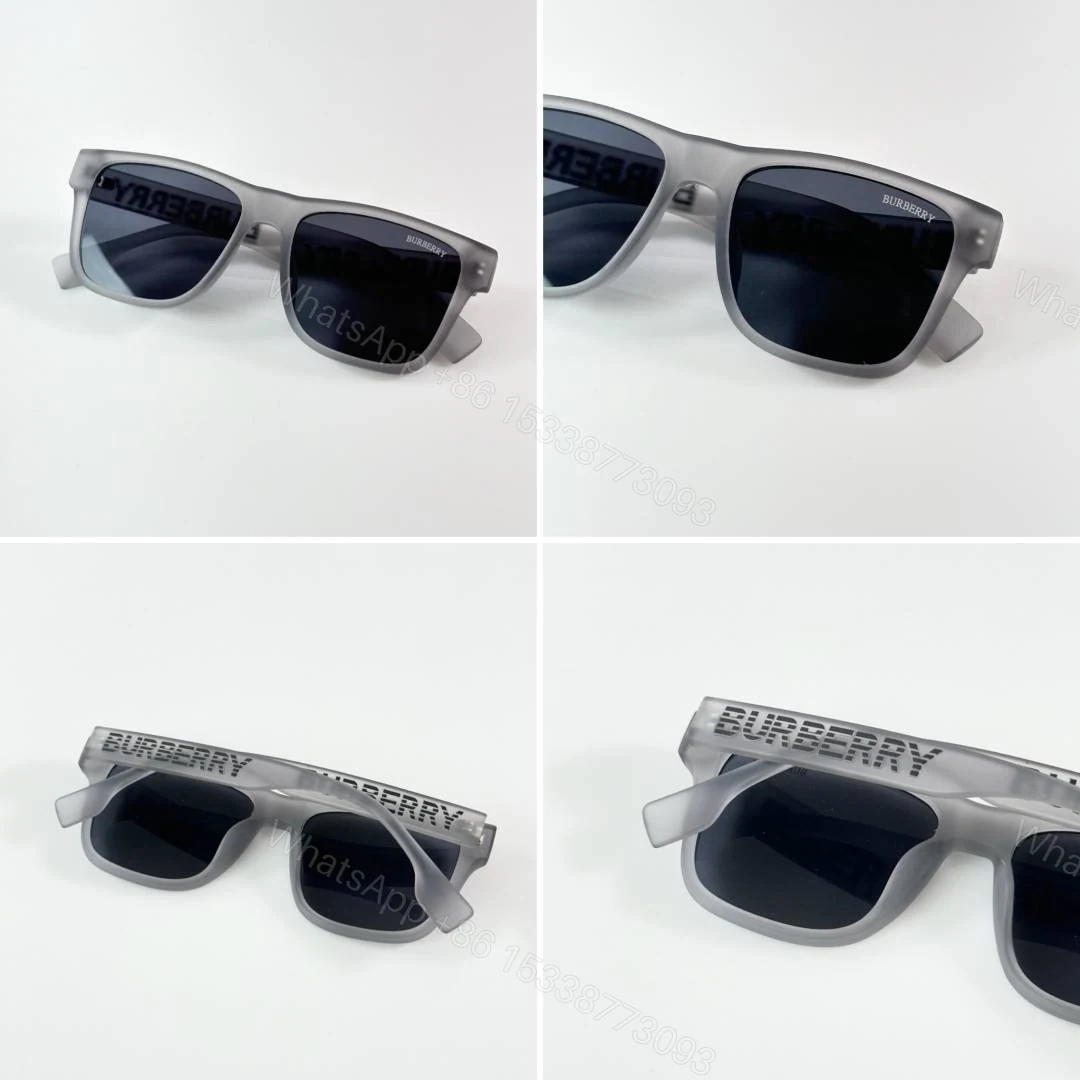 View 2 of First Copy Burberry 4458 Grey Black Luxury Designer Sunglasses