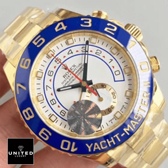 View 5 of Rolex Yacht-Master 116688 II Yellow Gold Automatic Dial Oyster Replica