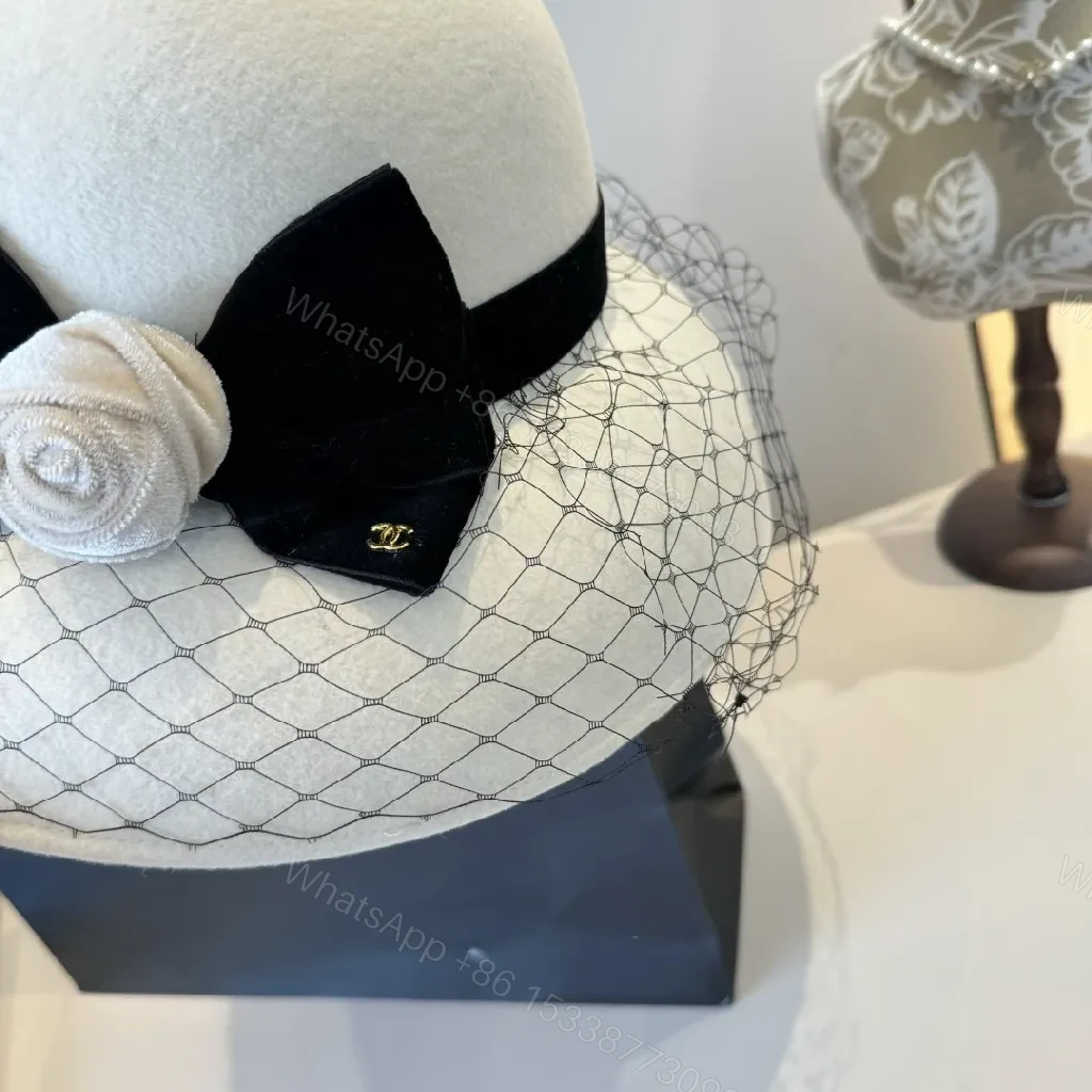View 3 of Chic Fedora: Felt, Satin Bow, Veil, Couture Flair, Fedora