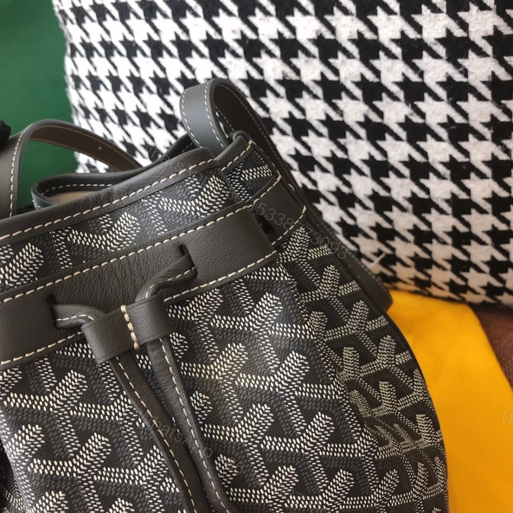 View 5 of 高仿Goyard*PEFLOT5抽繩水桶包灰色免檢版