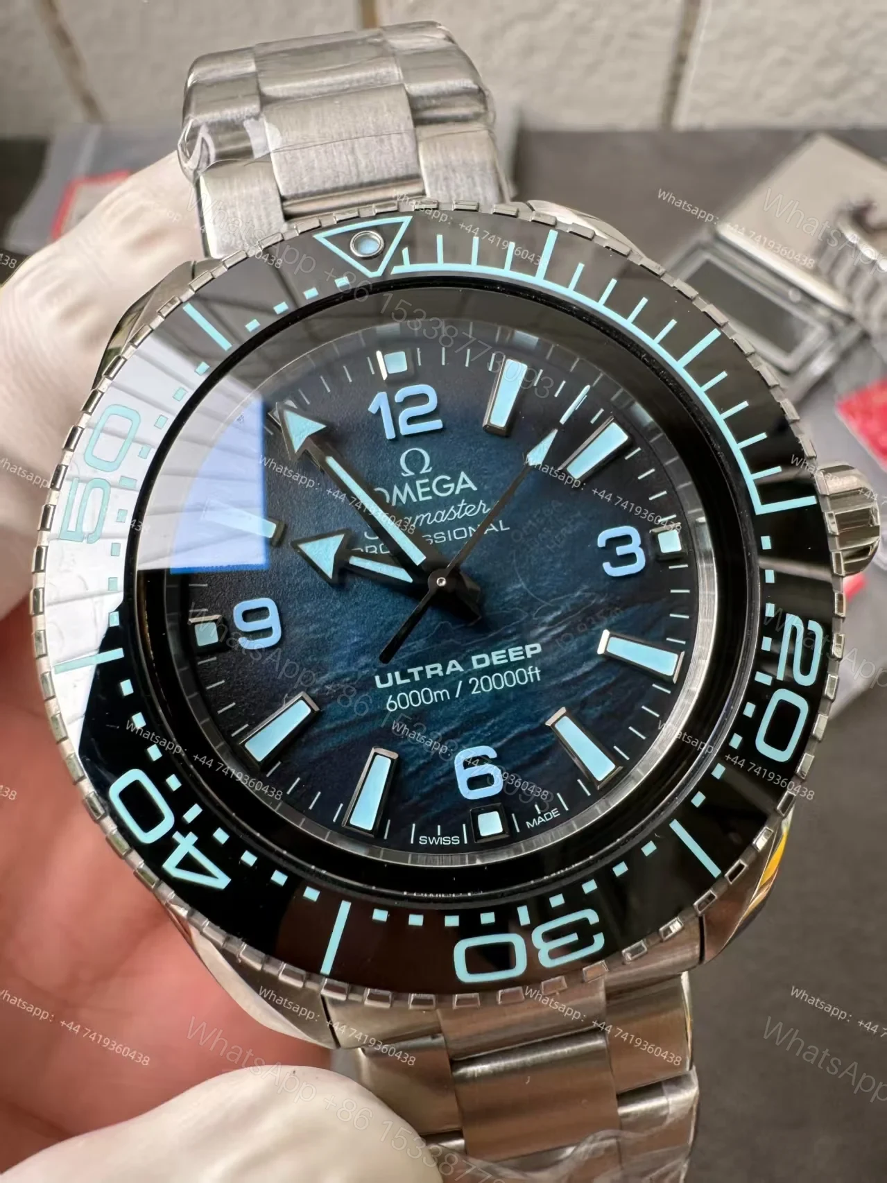 View 6 of Omega Super Clone Seamaster Planet Ocean 6000M 45.5mm 215.30.46.21.03.002