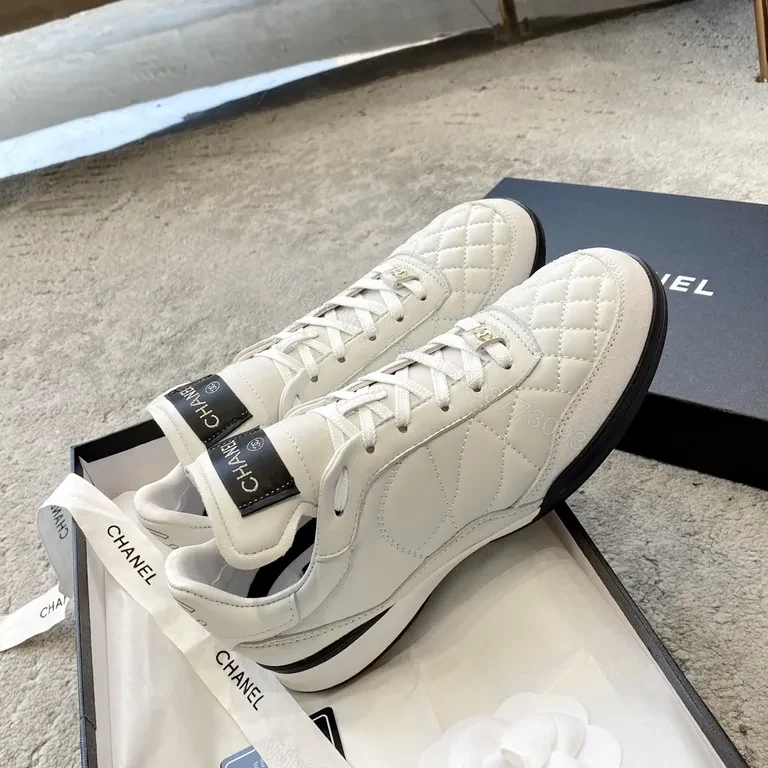 View 4 of Chanel Quilted High-Top Sneakers â€“ Luxe Comfort Urban Style