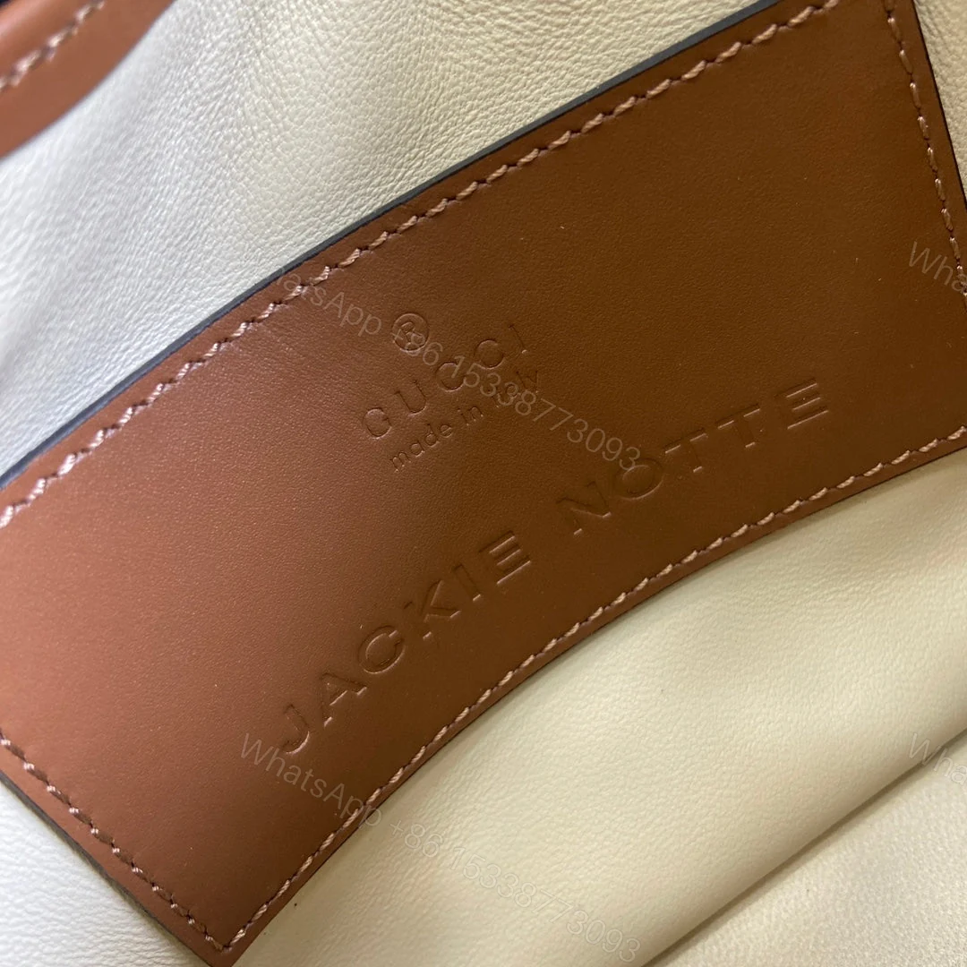 View 2 of JACKIE NOTTE MINI BAG 19 IN TAWNY BROWN CALFSKIN GOLD HARDWARE