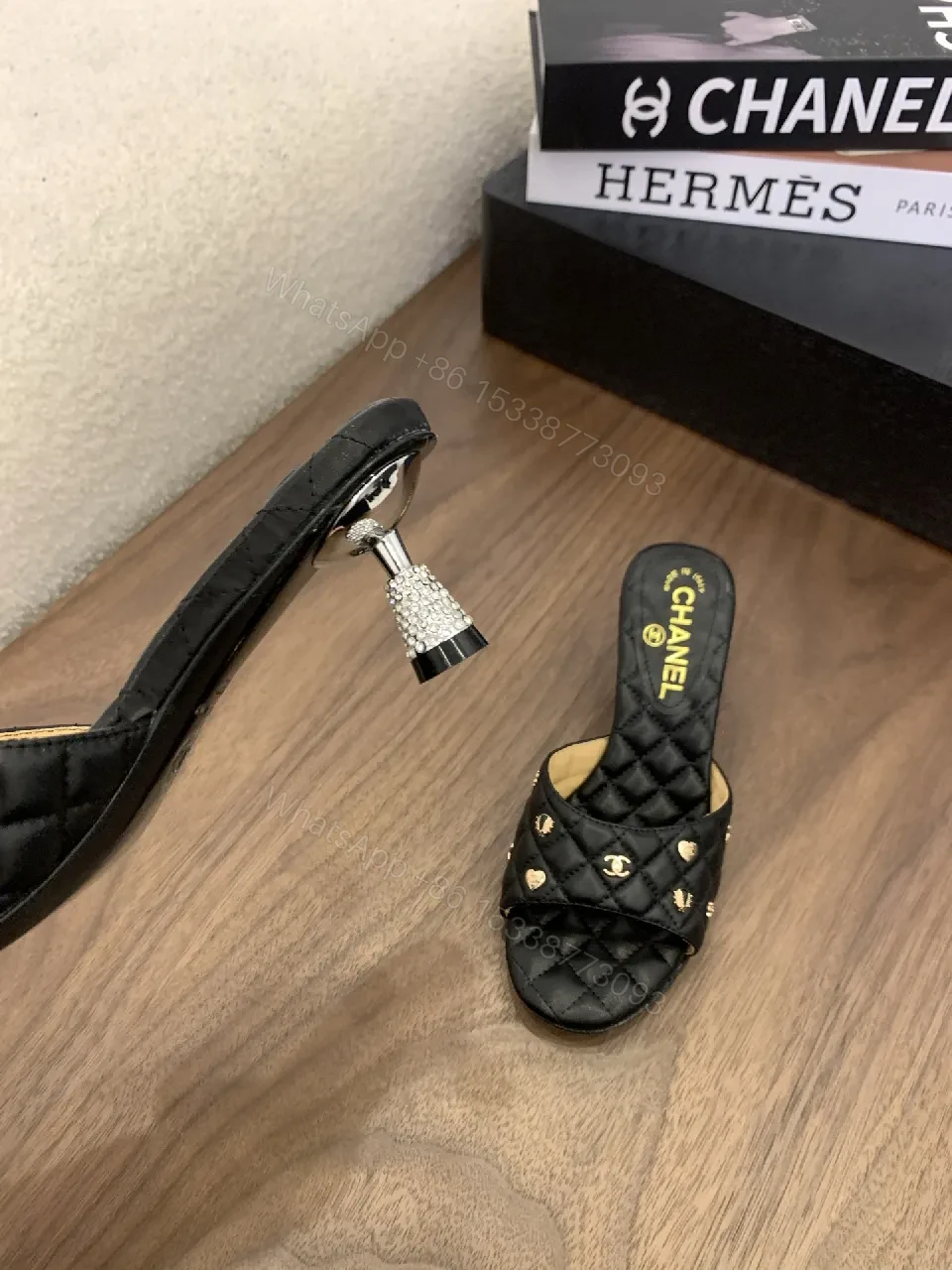 View 9 of Patterned Quilted Slip-Ons: Luxe Comfort Sandals