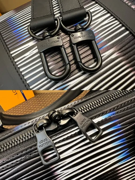 View 2 of Louis Vuitton-Inspired Duffel: Premium Coated Canvas Carryall