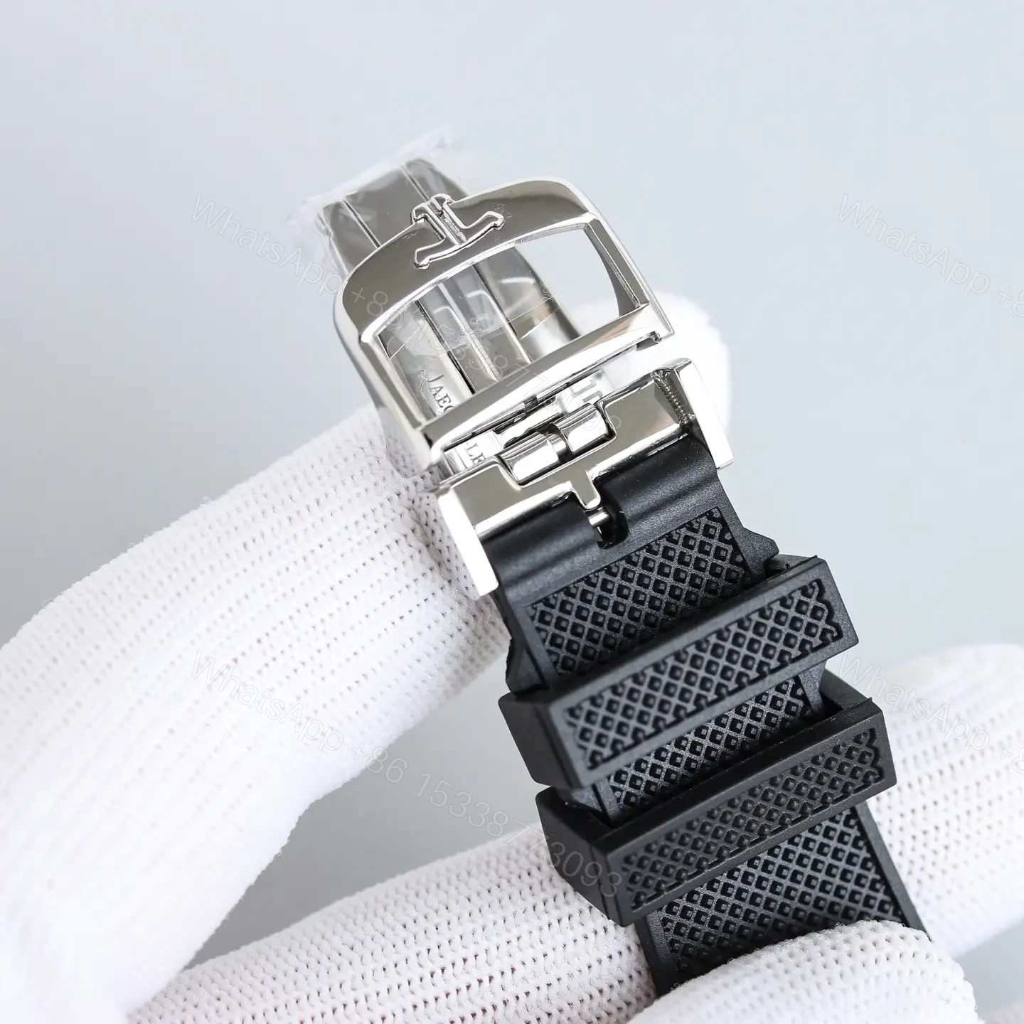 View 6 of Jaeger LeCoultre Black World Time Watch Rubber Strap Ultimate 42MM JLC-WT-BLK-RUB42