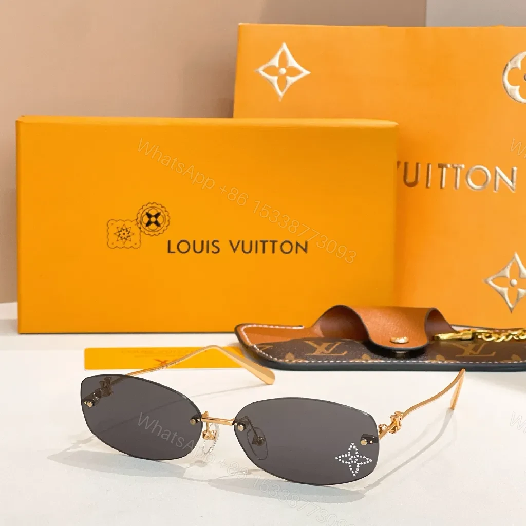 View 5 of Bold Modern Luxury Sunglasses with LV Detailing