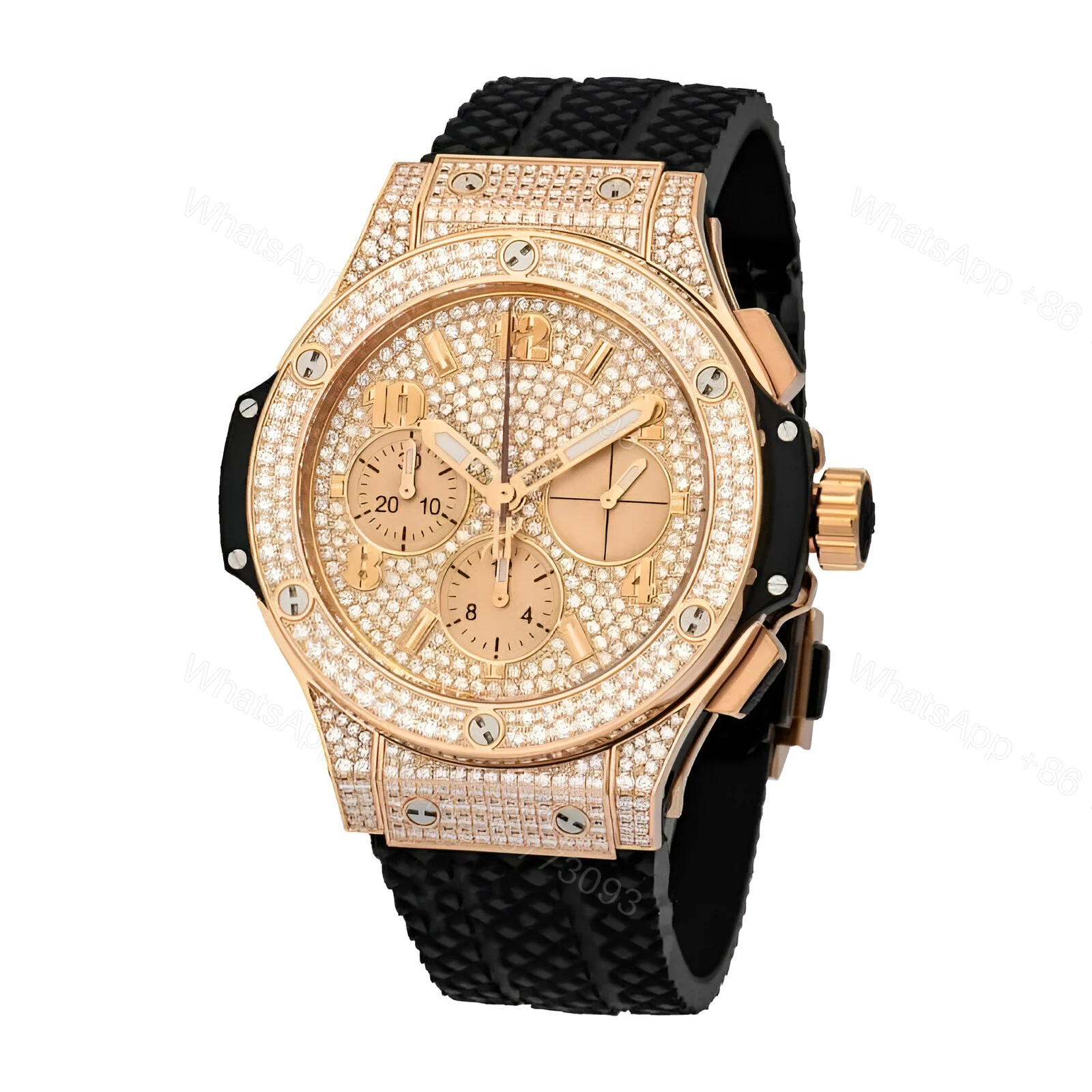 View 2 of Hublot With Diamond Replica