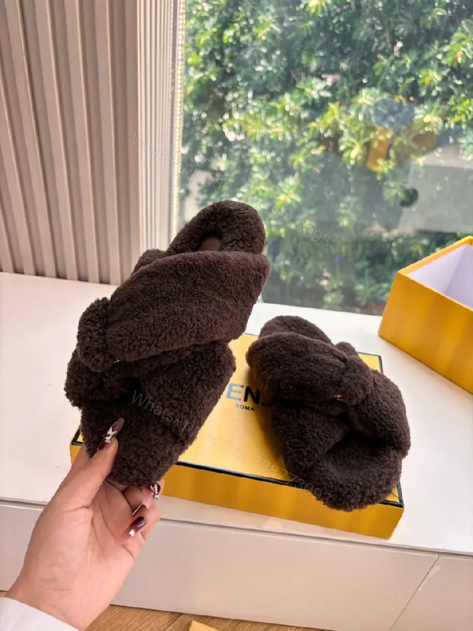 View 6 of Plush Boucle Slip-Ons: Luxe Cozy Statement Slippers