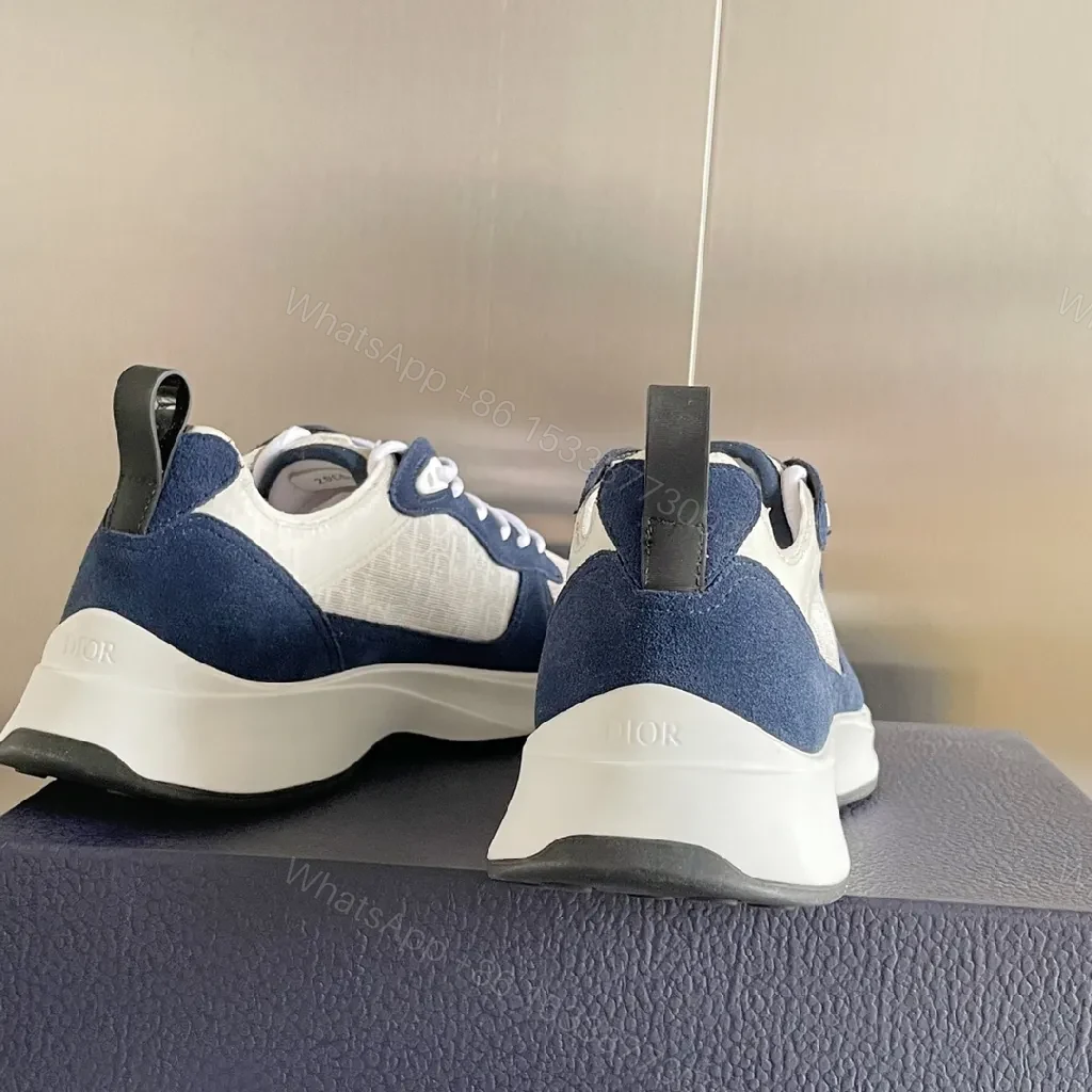 View 7 of Navy Suede-Mesh Hybrid Sneakers with Luxe Comfort