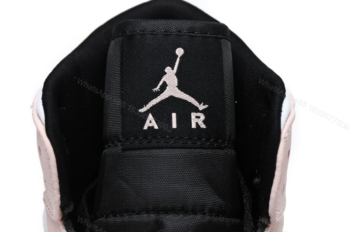 View 6 of Air Jordan 1 Mid Crimson Tint Toe (GS) 554725-133