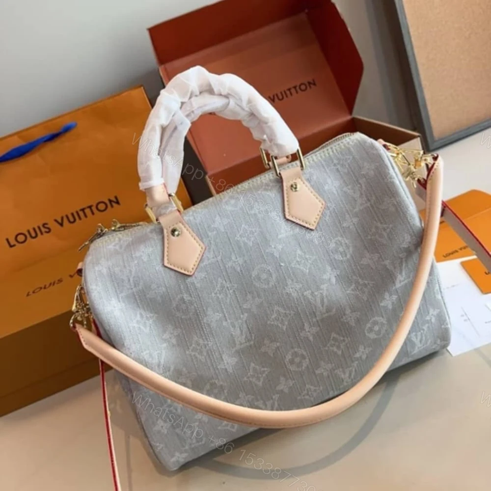 View 4 of Louis Vuitton Speedy Soft 30 Washed Gray 30Cm M13344