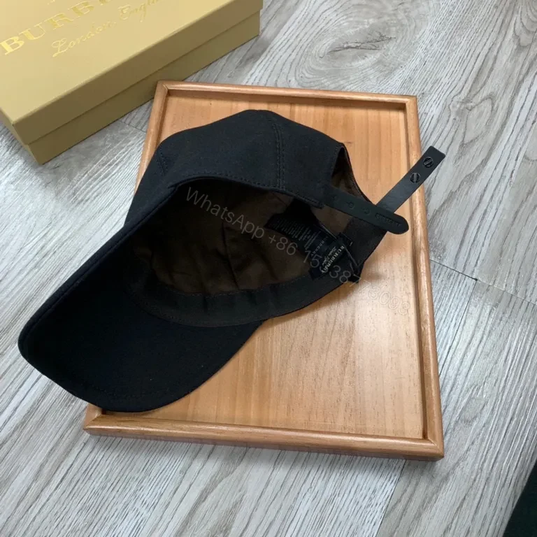 View 7 of Burberry Black Cap â€” Embroidered Luxury, Everyday Style