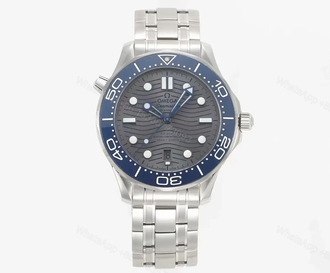 Omega Seamaster Diver 300M Co-Axial Master Chronometer 42mm Stainless Steel Watch with Black Ceramic Bezel and Grey Dial — view 1