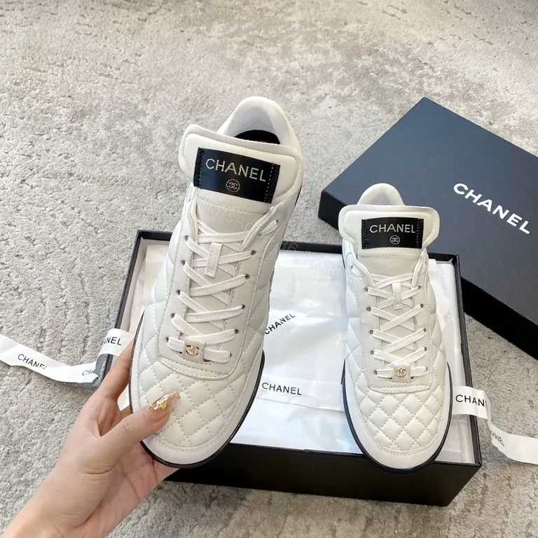 View 9 of Chanel Quilted High-Top Sneakers â€“ Luxe Comfort Urban Style